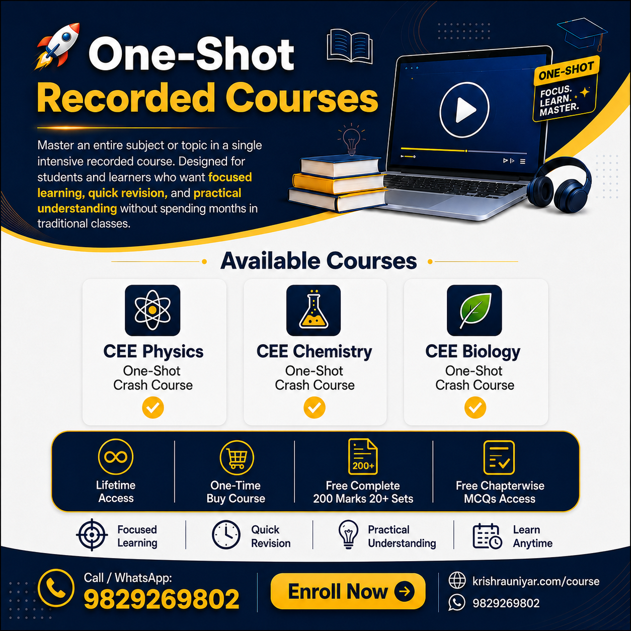 One Shot Recorded Crash Course